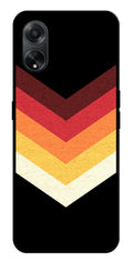 MultiColor Arrow Metal Mobile Case for Oppo A1 5G    (Design No -04)