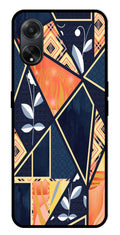 Marble Design Metal Mobile Case for Oppo A1 5G    (Design No -07)