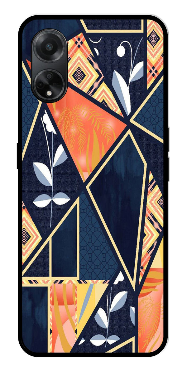 Marble Design Metal Mobile Case for Oppo F23 5G    (Design No -07)