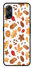 Autumn Leaf Metal Mobile Case for Oppo A1 5G    (Design No -19)