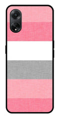 Pink Pattern Metal Mobile Case for Oppo A1 5G    (Design No -23)