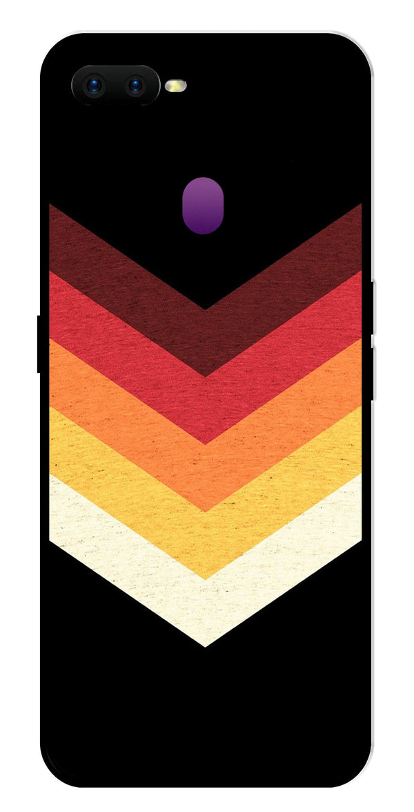 MultiColor Arrow Metal Mobile Case for Oppo F9   (Design No -04)