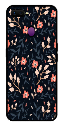 Floral Pattern Metal Mobile Case for Oppo F9