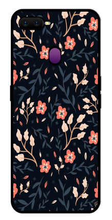 Floral Pattern Metal Mobile Case for Oppo F9