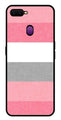 Pink Pattern Metal Mobile Case for Oppo F9   (Design No -23)
