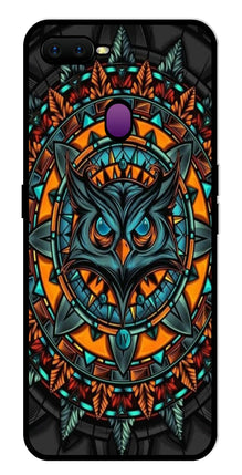 Owl Pattern Metal Mobile Case for Oppo F9