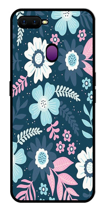 Flower Leaves Design Metal Mobile Case for Oppo F9