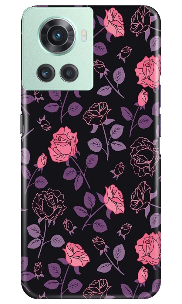 Rose Black Background Case for OnePlus 10R 5G