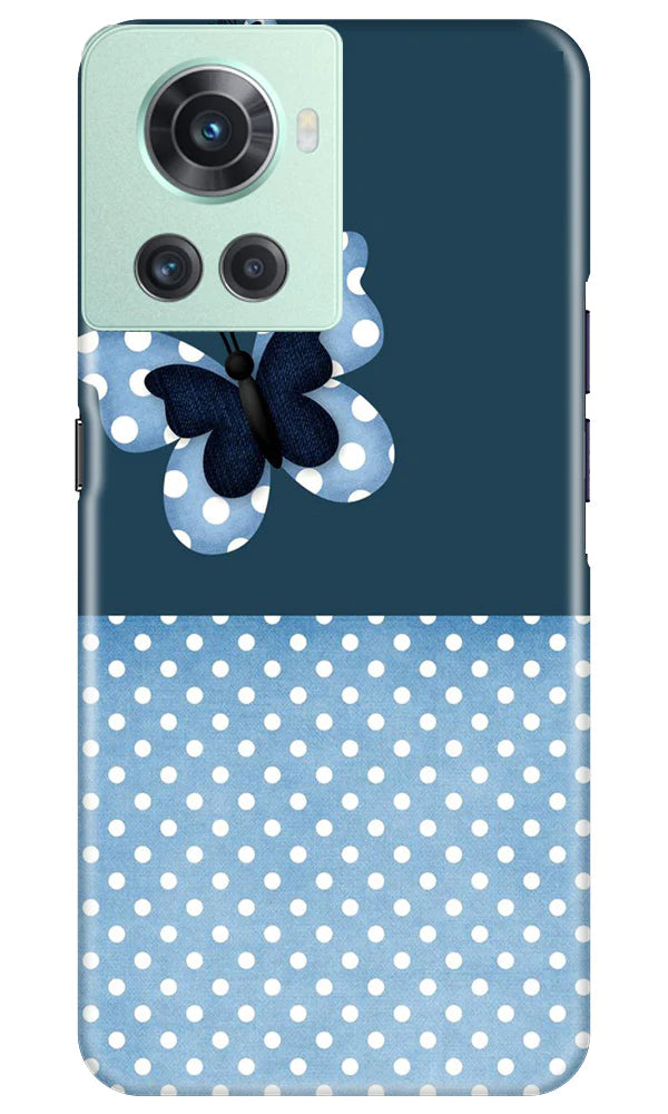 White dots Butterfly Case for OnePlus 10R 5G