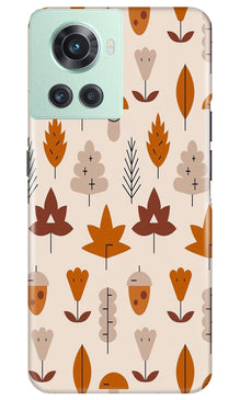 Leaf Pattern Art Mobile Back Case for OnePlus 10R 5G  (Design - 132)