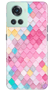 Pink Pattern Mobile Back Case for OnePlus 10R 5G (Design - 184)