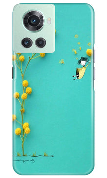 Flowers Girl Mobile Back Case for OnePlus 10R 5G (Design - 185)