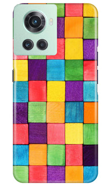 Colorful Square Mobile Back Case for OnePlus 10R 5G (Design - 187)