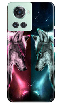 Wolf fight Mobile Back Case for OnePlus 10R 5G (Design - 190)