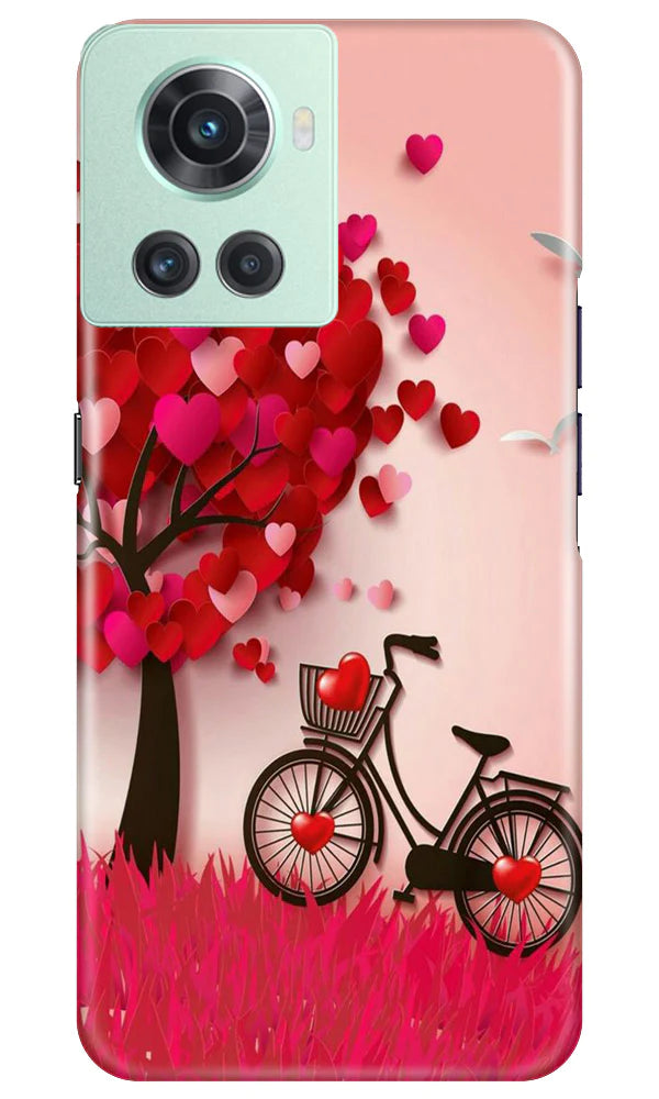 Red Heart Cycle Case for OnePlus 10R 5G (Design No. 191)