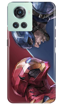 Ironman Captain America Mobile Back Case for OnePlus 10R 5G (Design - 214)