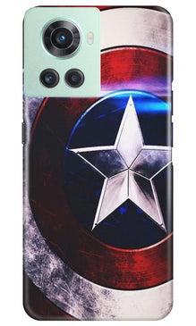 Captain America Shield Mobile Back Case for OnePlus 10R 5G (Design - 219)