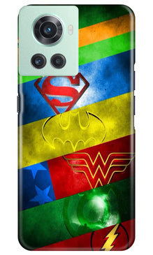 Superheros Logo Mobile Back Case for OnePlus 10R 5G (Design - 220)