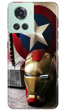 Ironman Captain America Mobile Back Case for OnePlus 10R 5G (Design - 223)