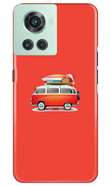 Travel Bus Mobile Back Case for OnePlus 10R 5G (Design - 227)