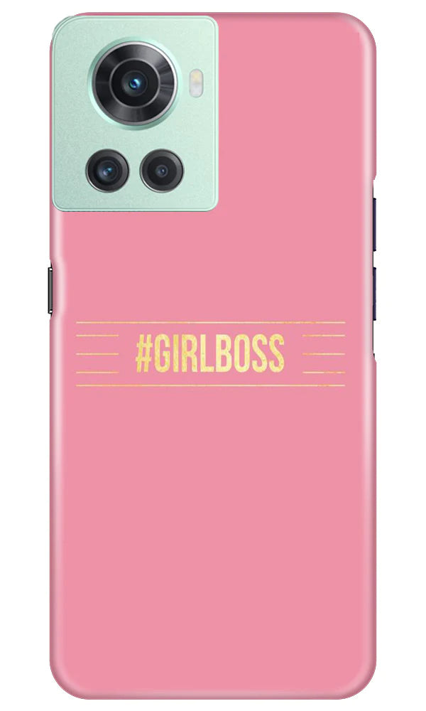 Girl Boss Pink Case for OnePlus 10R 5G (Design No. 232)