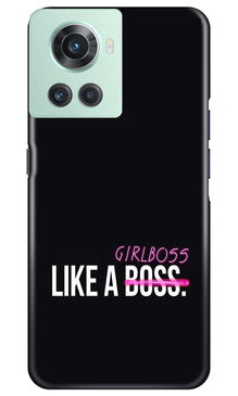 Like a Girl Boss Mobile Back Case for OnePlus 10R 5G (Design - 234)
