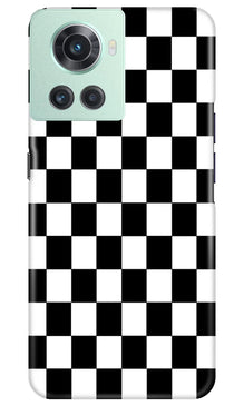 Black White Boxes Mobile Back Case for OnePlus 10R 5G (Design - 331)