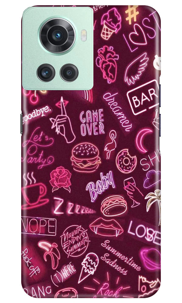 Party Theme Mobile Back Case for OnePlus 10R 5G (Design - 350)