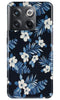 White flowers Blue Background2 Case for OnePlus 10T 5G