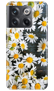 White flowers2 Mobile Back Case for OnePlus 10T 5G (Design - 62)