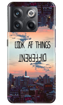 Look at things different Mobile Back Case for OnePlus 10T 5G (Design - 99)
