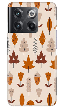Leaf Pattern Art Mobile Back Case for OnePlus 10T 5G  (Design - 132)