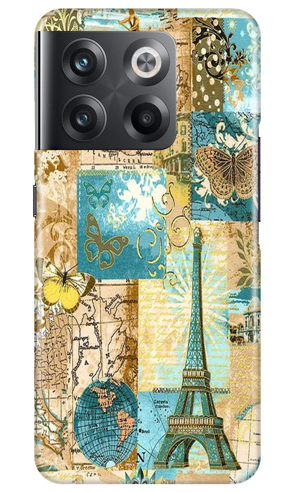 Travel Eiffel Tower Case for OnePlus 10T 5G (Design No. 175)