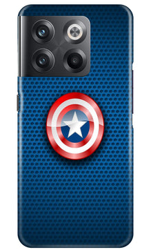 Captain America Shield Mobile Back Case for OnePlus 10T 5G (Design - 222)
