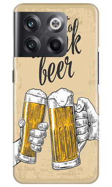 Drink Beer Mobile Back Case for OnePlus 10T 5G (Design - 290)