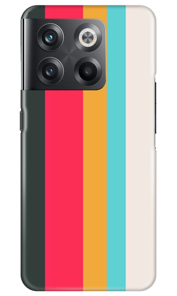 Color Pattern Mobile Back Case for OnePlus 10T 5G (Design - 328)