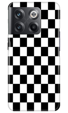 Black White Boxes Mobile Back Case for OnePlus 10T 5G (Design - 331)