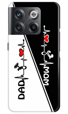 Love Mom Dad Mobile Back Case for OnePlus 10T 5G (Design - 344)