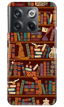 Book Shelf Mobile Back Case for OnePlus 10T 5G (Design - 348)