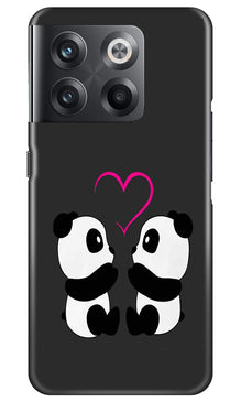 Panda Love Mobile Back Case for OnePlus 10T 5G (Design - 355)