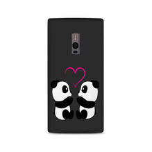 Panda Love Mobile Back Case for OnePlus 2   (Design - 398)