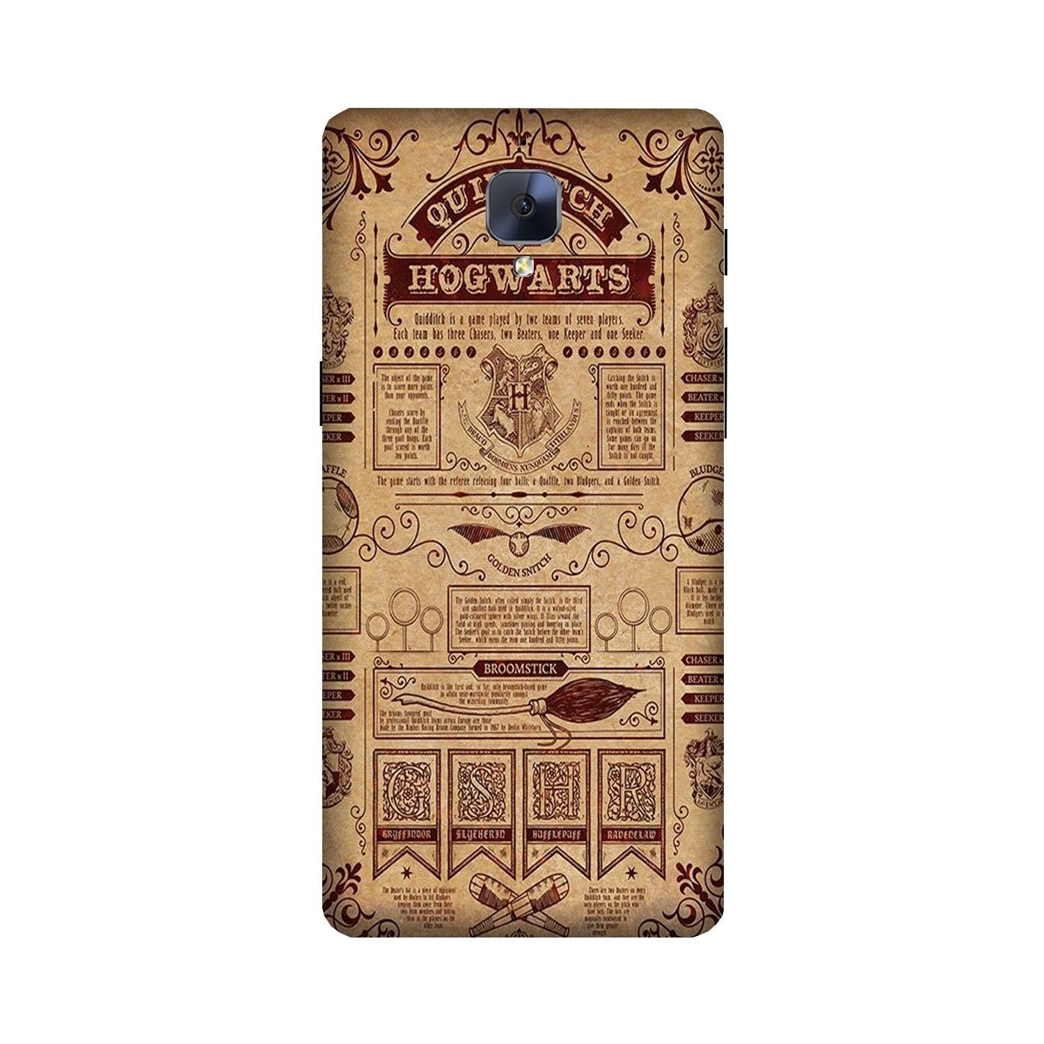 Hogwarts Mobile Back Case for OnePlus 3 / 3T   (Design - 304)