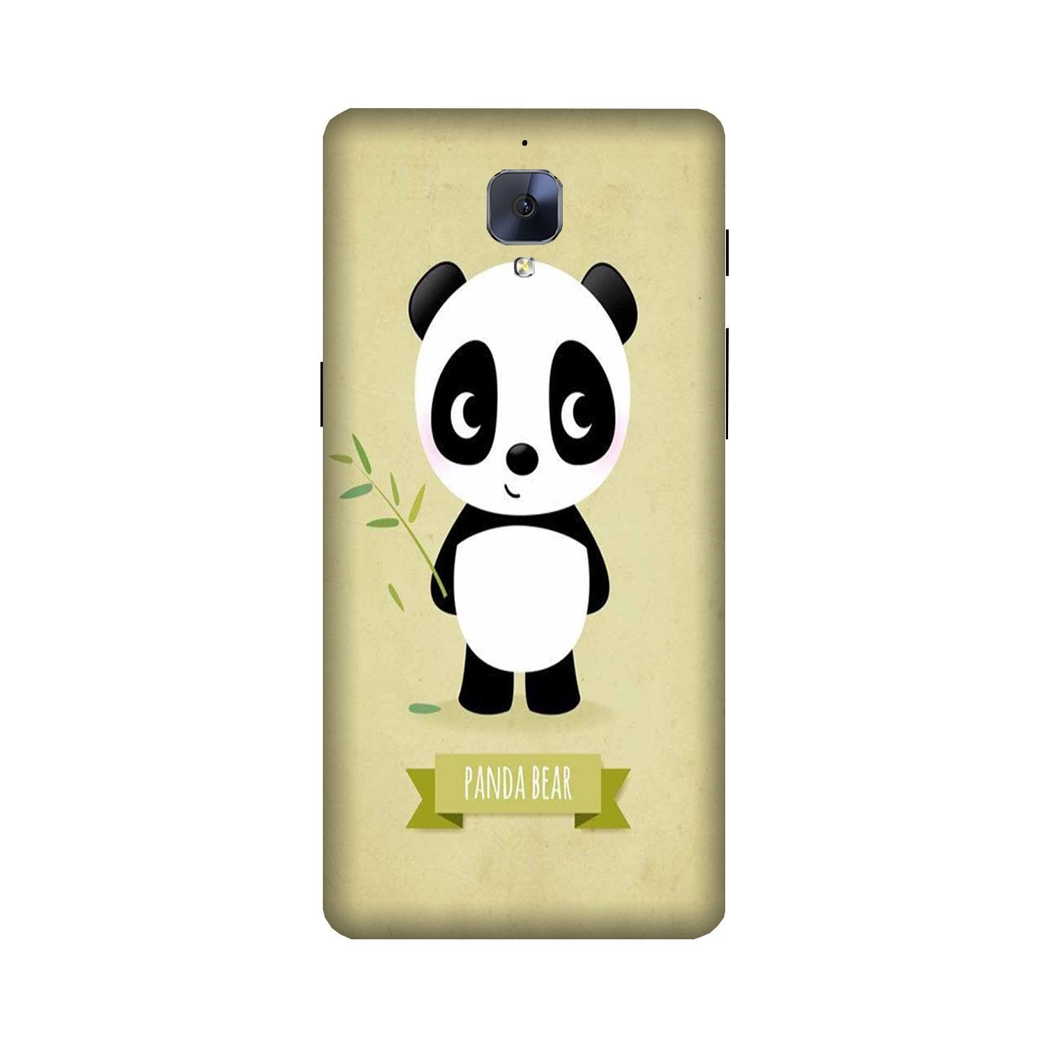Panda Bear Mobile Back Case for OnePlus 3 / 3T   (Design - 317)