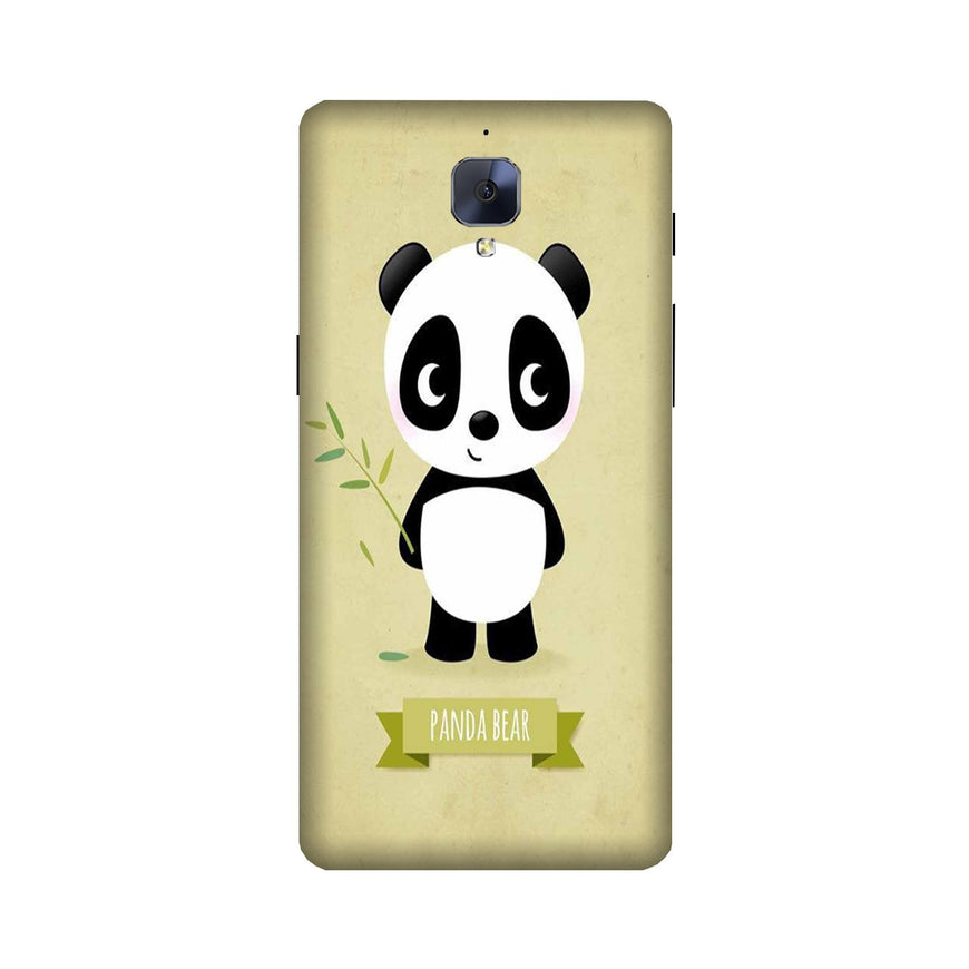 Panda Bear Mobile Back Case for OnePlus 3 / 3T   (Design - 317)