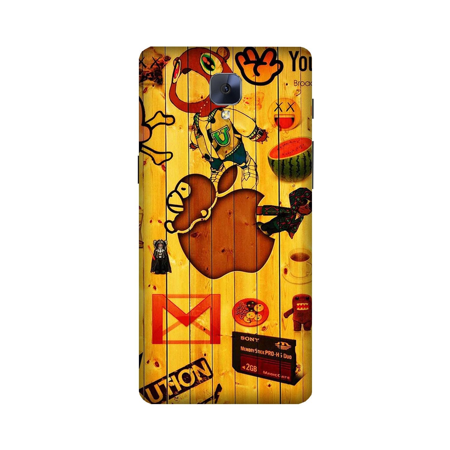 Wooden Texture Mobile Back Case for OnePlus 3 / 3T   (Design - 367)
