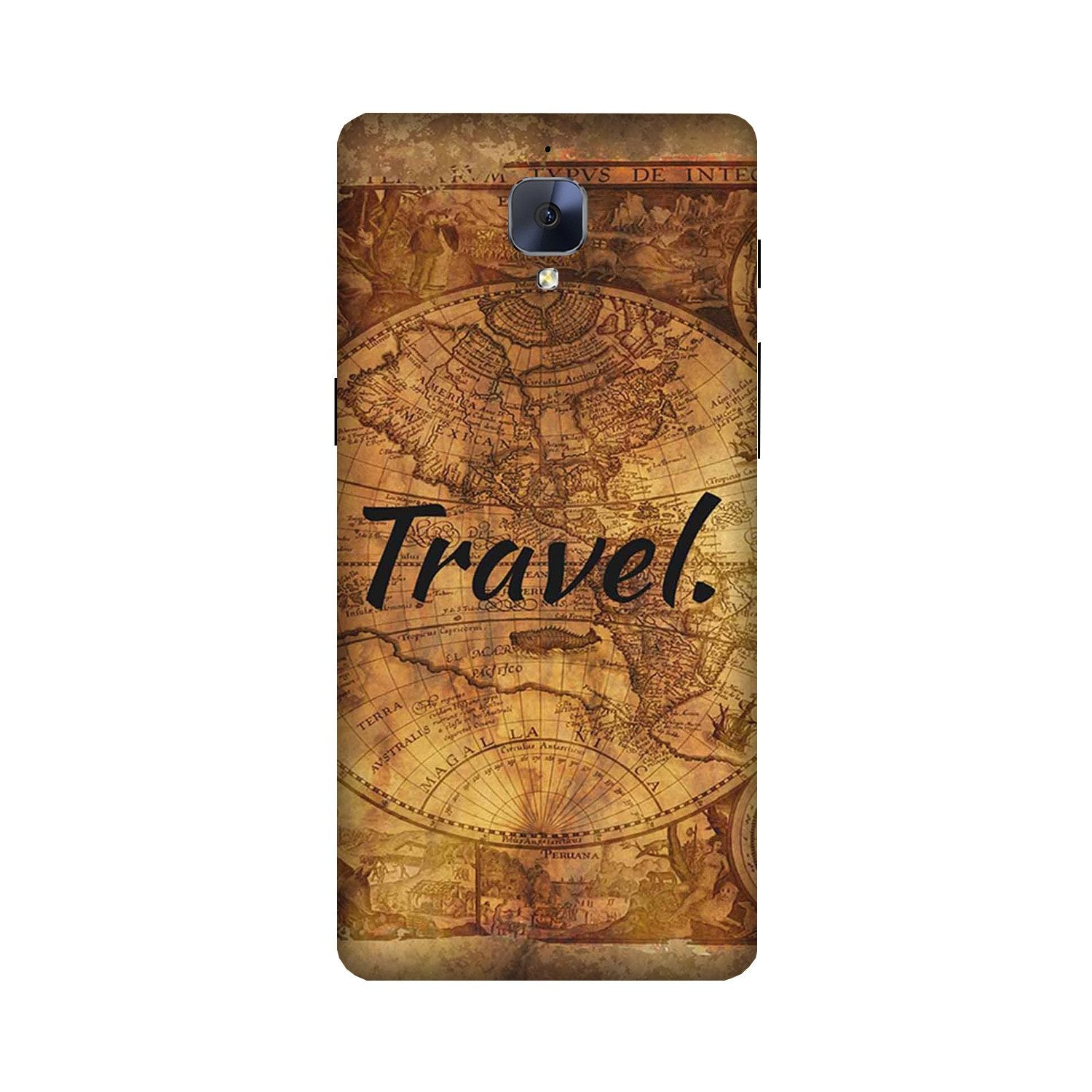 Travel Mobile Back Case for OnePlus 3 / 3T   (Design - 375)