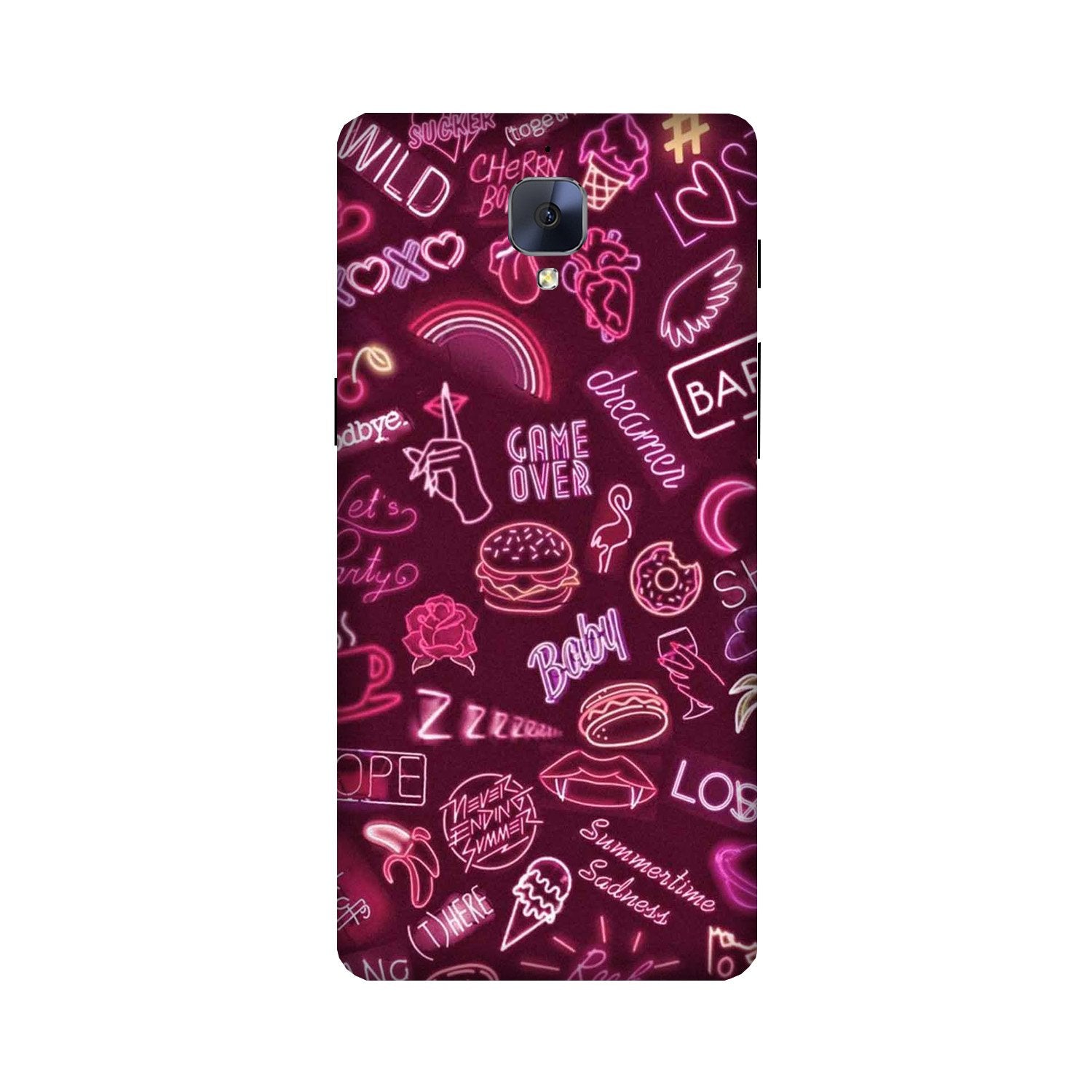 Party Theme Mobile Back Case for OnePlus 3 / 3T   (Design - 392)