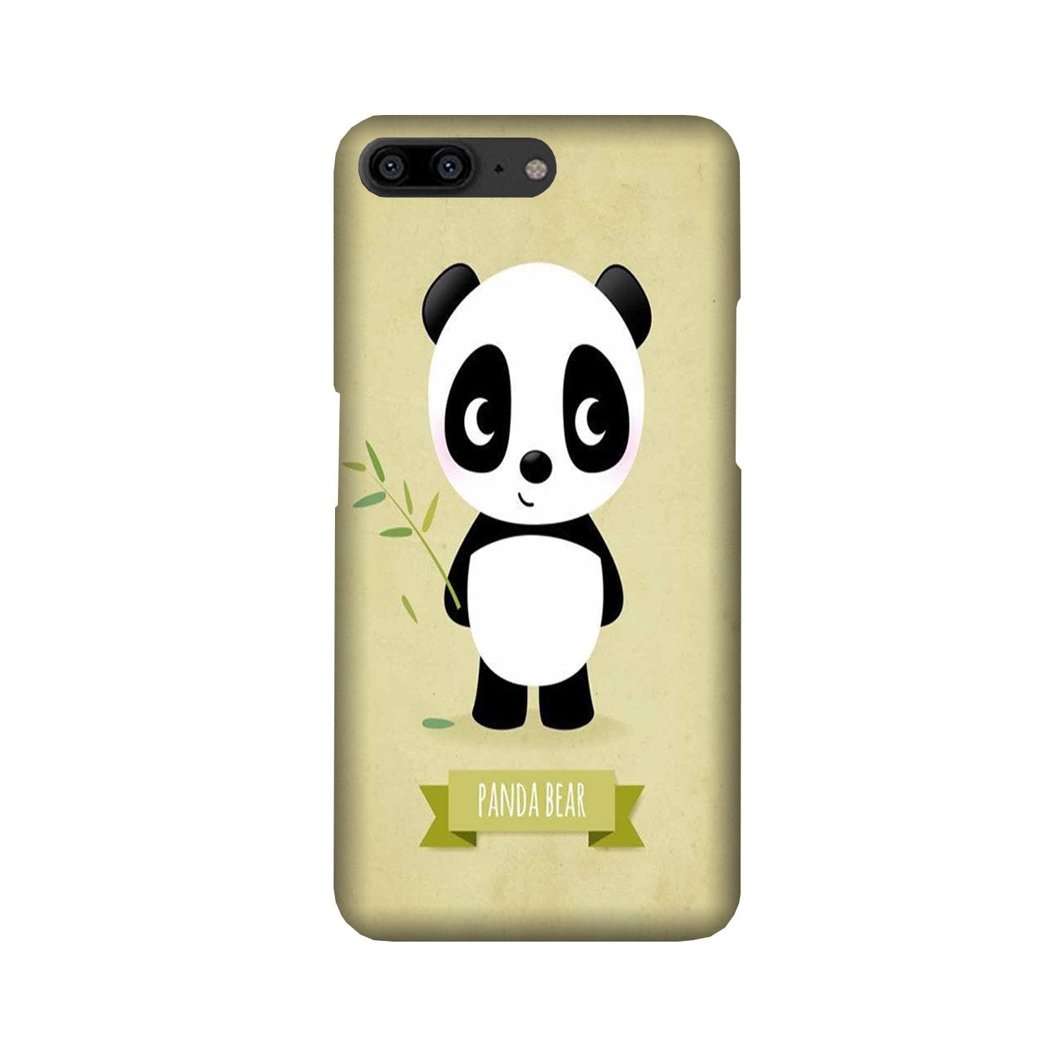 Panda Bear Mobile Back Case for OnePlus 5   (Design - 317)