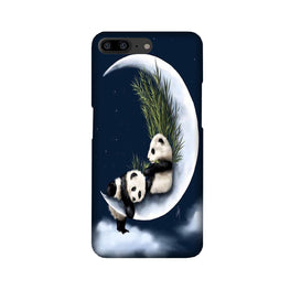 Panda Moon Mobile Back Case for OnePlus 5 (Design - 318)