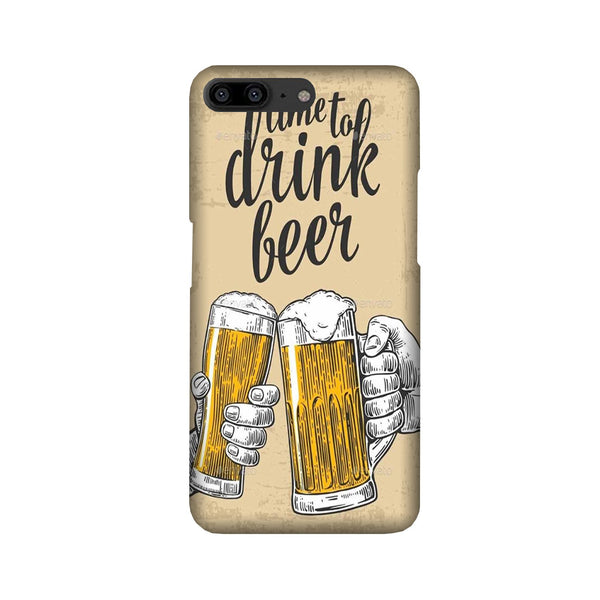 Drink Beer Mobile Back Case for OnePlus 5   (Design - 328)